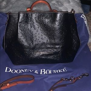 Dooney & Bourke Embossed Ostrich  Large Barlow